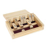 WE Games Mini Shut The Box Game Wooden - 5.5 inches, 9 Number Flip Tiles, Travel Size, Travel Games, Birthday Gifts, Math Games, Home Decor, Living