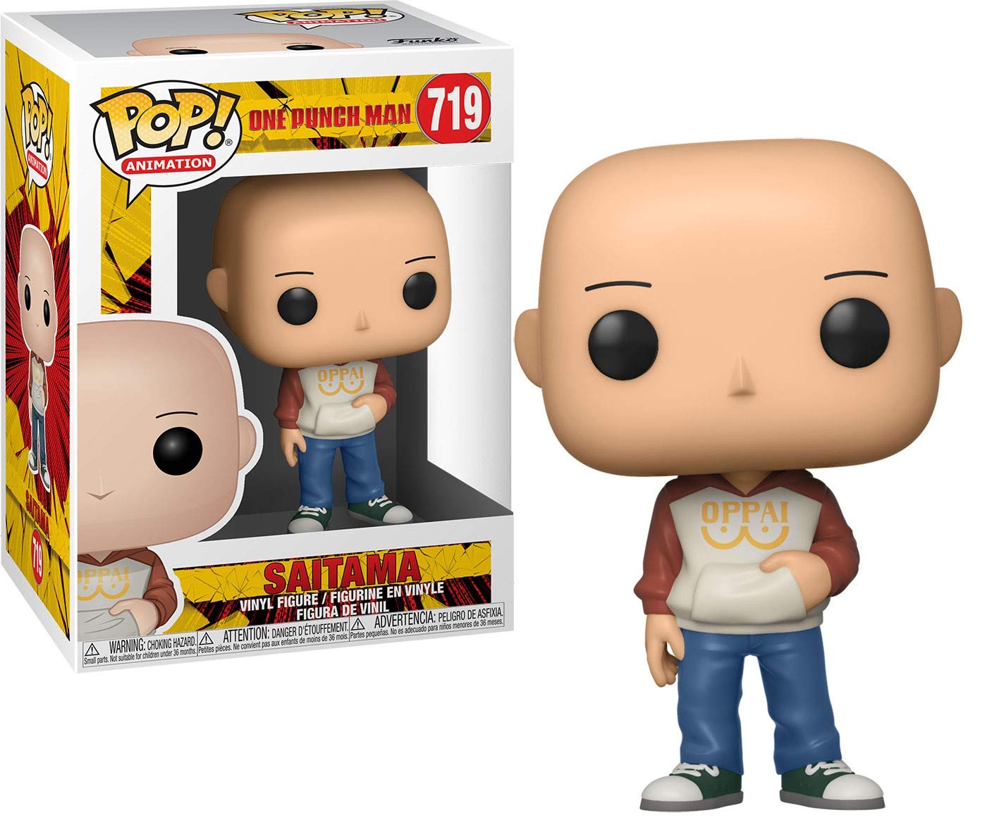 Funko Pop! Anime: One Punch Man - Casual Saitama, Multicolor, 3.75 inches