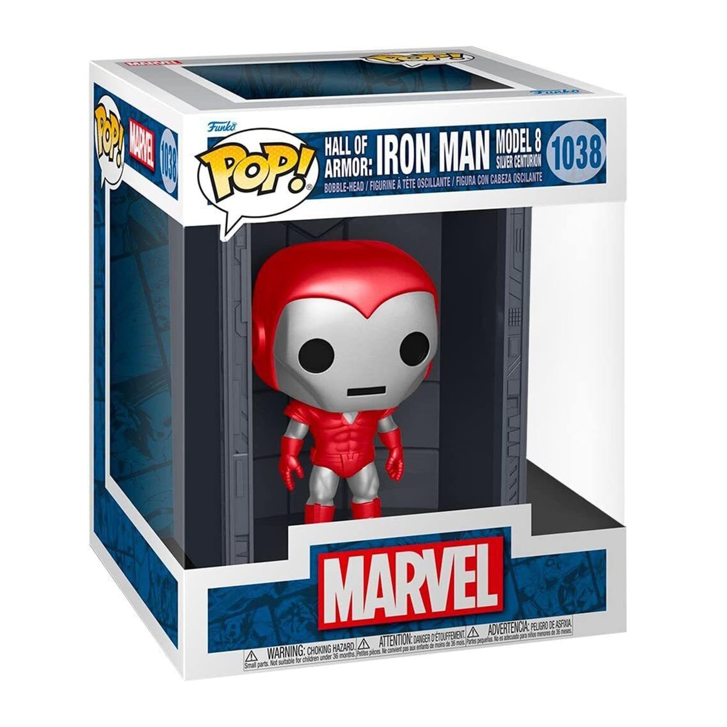 Funko Marvel Iron Man Hall of Armor POP | Silver Centurion