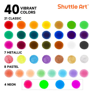 Tempera Paint Sticks, 40 Colors Solid Tempera Paint for Kids, Super Quick Drying, Works Great on Paper Wood Glass Ceramic Canvas