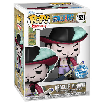 Funko One Piece Dracule Mihawk Exclusive Pop Vinyl Figure 1521, Standard, 77108
