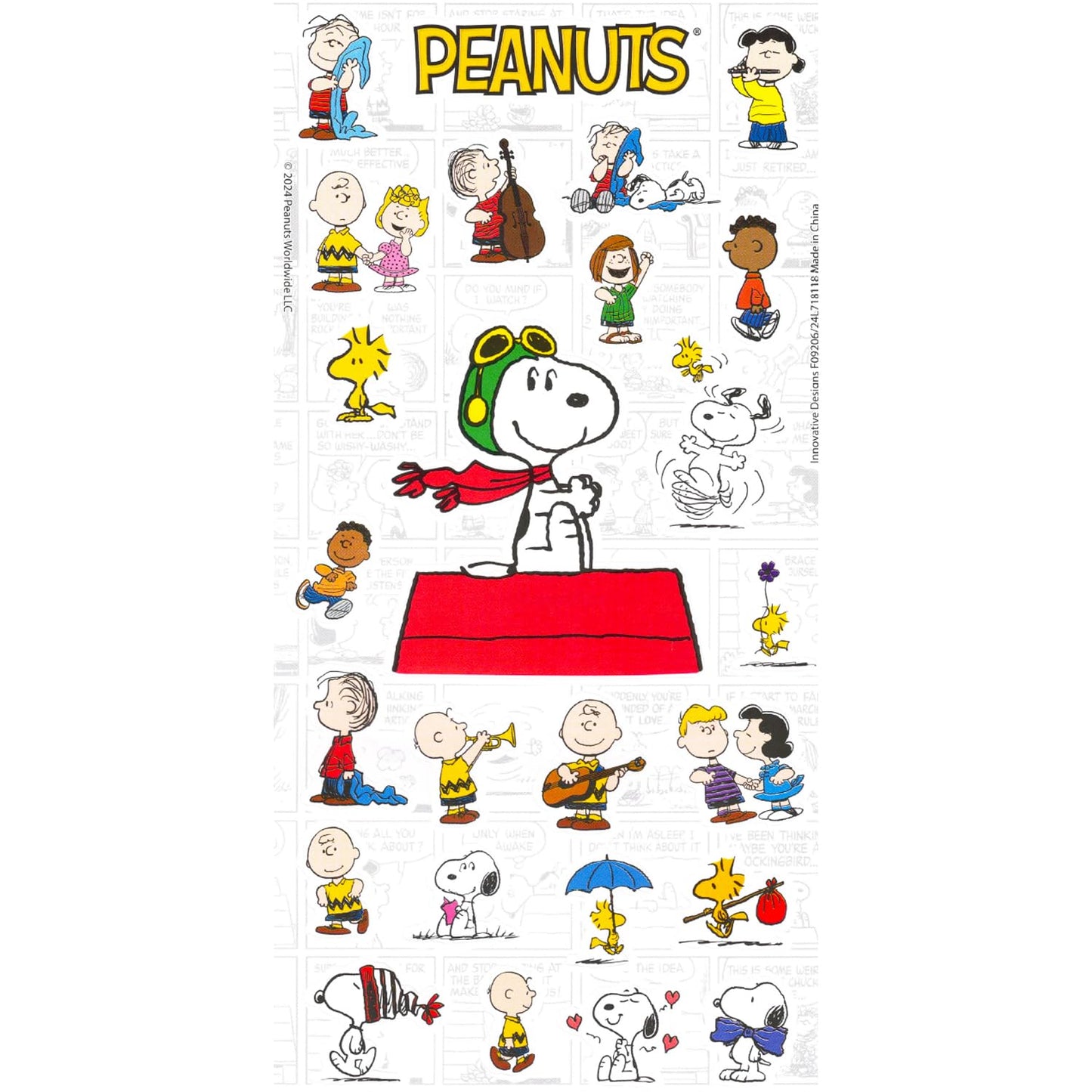 Peanuts Stickers Party Favors for Boys & Girls 12 Pack Bundle