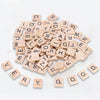 100 PCS Wood Letter Tiles Wooden Tiles