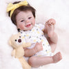 Tookyhill 18 Inch Realistic Reborn Baby Dolls Girl, Lifelike Newborn Baby Doll with Soft Vinyl Body & Accessories, Handmade Weighted Toddler Doll Gift