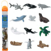Safari Ltd. Baby Sea Life TOOB - Figurines: Harp Seal, Beluga, Penguin, Dolphin, Orca, Shark, Manatee, Turtle, Walrus, Sea Lion, Otter - Educational