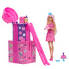 Barbie Rise & Surprise Doll & Accessories, Pet Birthday Series with 12 Surprises Including Slide & Color-Change Activity
