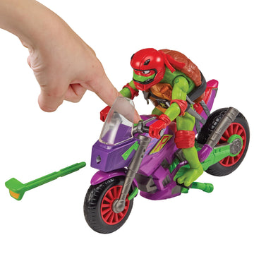 Tales of Teenage Mutant Ninja Turtles: Purple Dragon Battle Cycle with Exclusive Raphael Figure by Playmates Toys