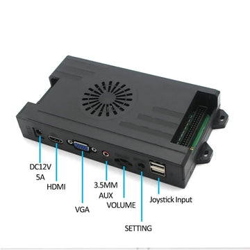 26800 in 1 PCB Game Board Arcade Multigame Motherboard 1280x720 3D Saga Box DX 3/4 Players VGA HDMI for Retro Console (9800 in 1)