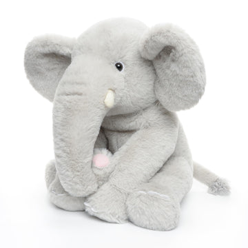 WEIGEDU Huggable Elephant Plush Toy Stuffed Animal, Gray, 13 inch