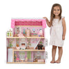 Delta Children Little Gem Dollhouse - 3-Story Dollhouse with 4 Rooms - Includes 16 Accessories - Fits 5-inch Dolls - Pretend Play Dream Gift for Ages