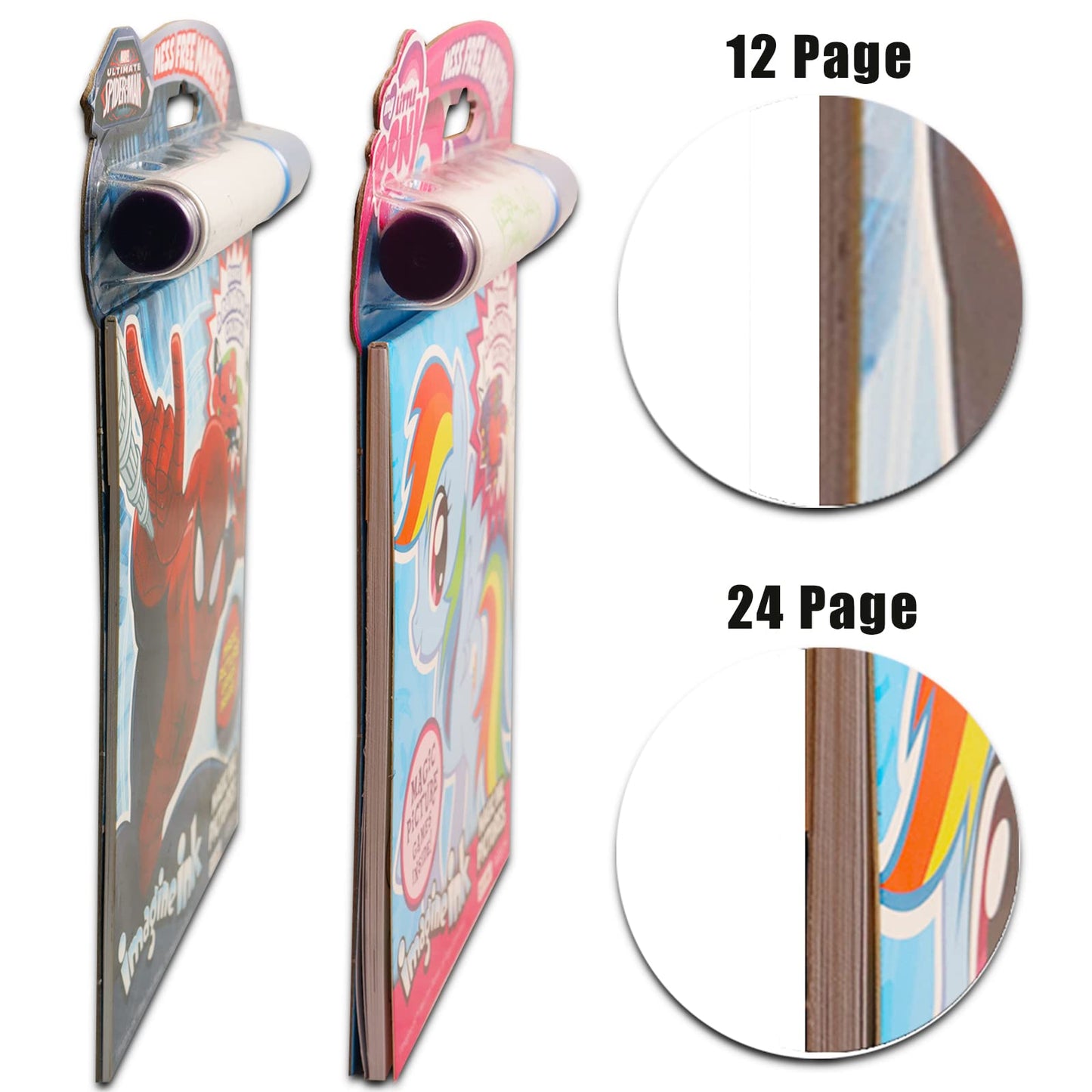My Little Pony Imagine Ink Coloring Super Set - Bundle of 3 "MLP Mess-Free Coloring Books for Kids |My Little Pony Party Favors and Activities
