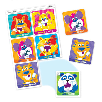 I Lost A Tooth Tear & Share Stickers by TREND; 30 Seals/Pack - Spread Sticker Joy!