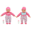 Little Darlings: 12" Talking Twins - Pink, Teal, Hearts - 2 Soft Body Baby Dolls, Make 12 Sounds, 2 Bottles, New Adventures, Toddler & Kids Ages 2+