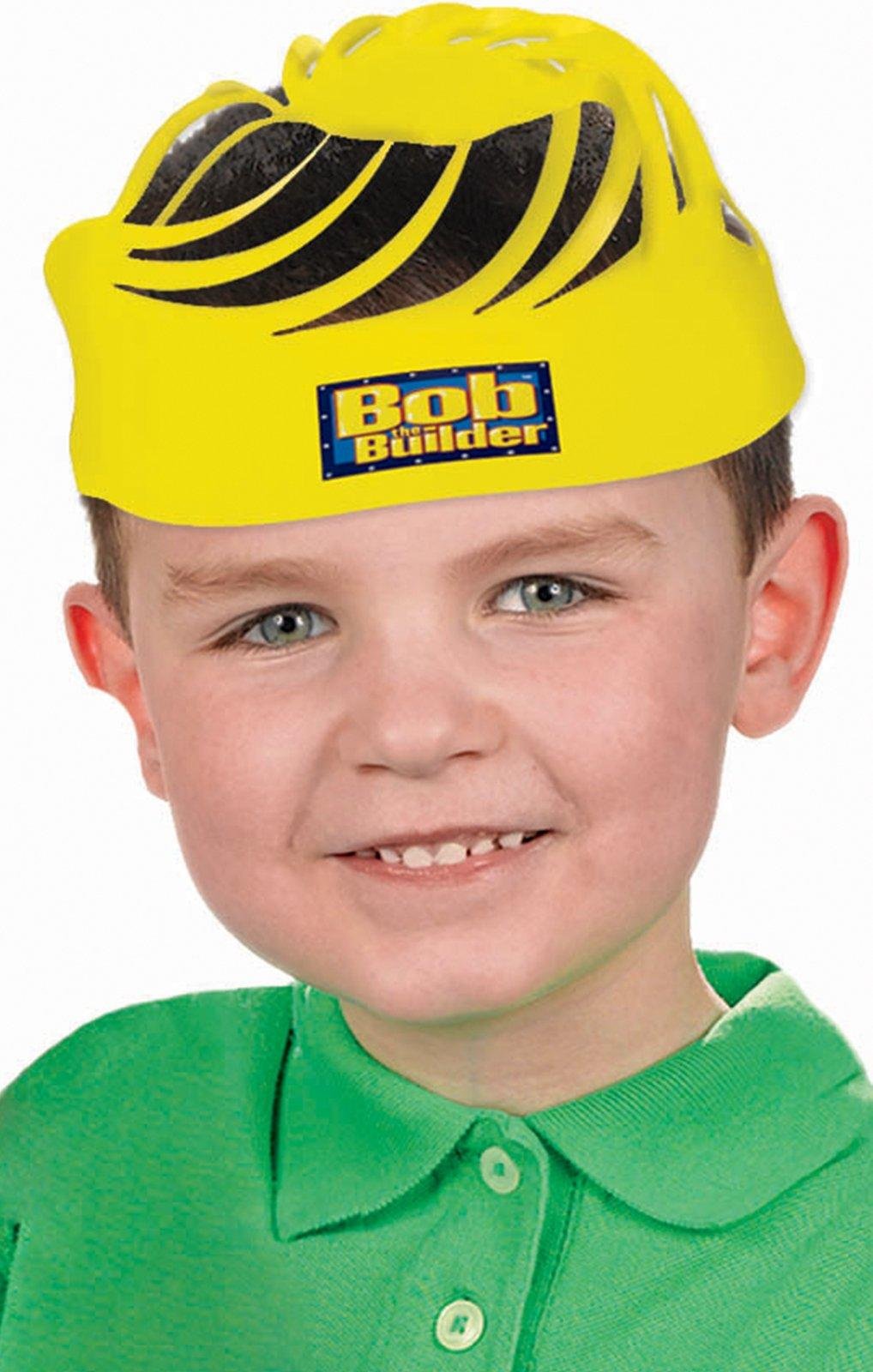 Bob The Builder Party Birthday Hat Favour, Yellow, Plastic, 8" x 12", Pack of 8