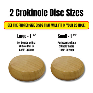 13 Orange Crokinole Discs with a Velvet Pouch - Half Set (Large Discs - 1 1/4 Inch Diameter (3.2cm))