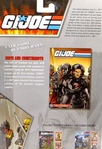 G.I. Joe Hasbro 25th Anniversary 3 3/4" Wave 5 Action Figures Comic Book 2-Pack Destro vs. Iron Grenadier