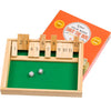 Regal Games Shut The Box - Fun Table Math Game with Wooden Board for Adults & Kids - 12 Spots Dice Game with 2+ Player Games - Ideal for Game Night
