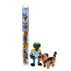 PLUS PLUS Police Officer - 3D Figure Building Block Set Tube, Mini Interlocking Puzzle Pieces - Fun Stem Toys for Kids