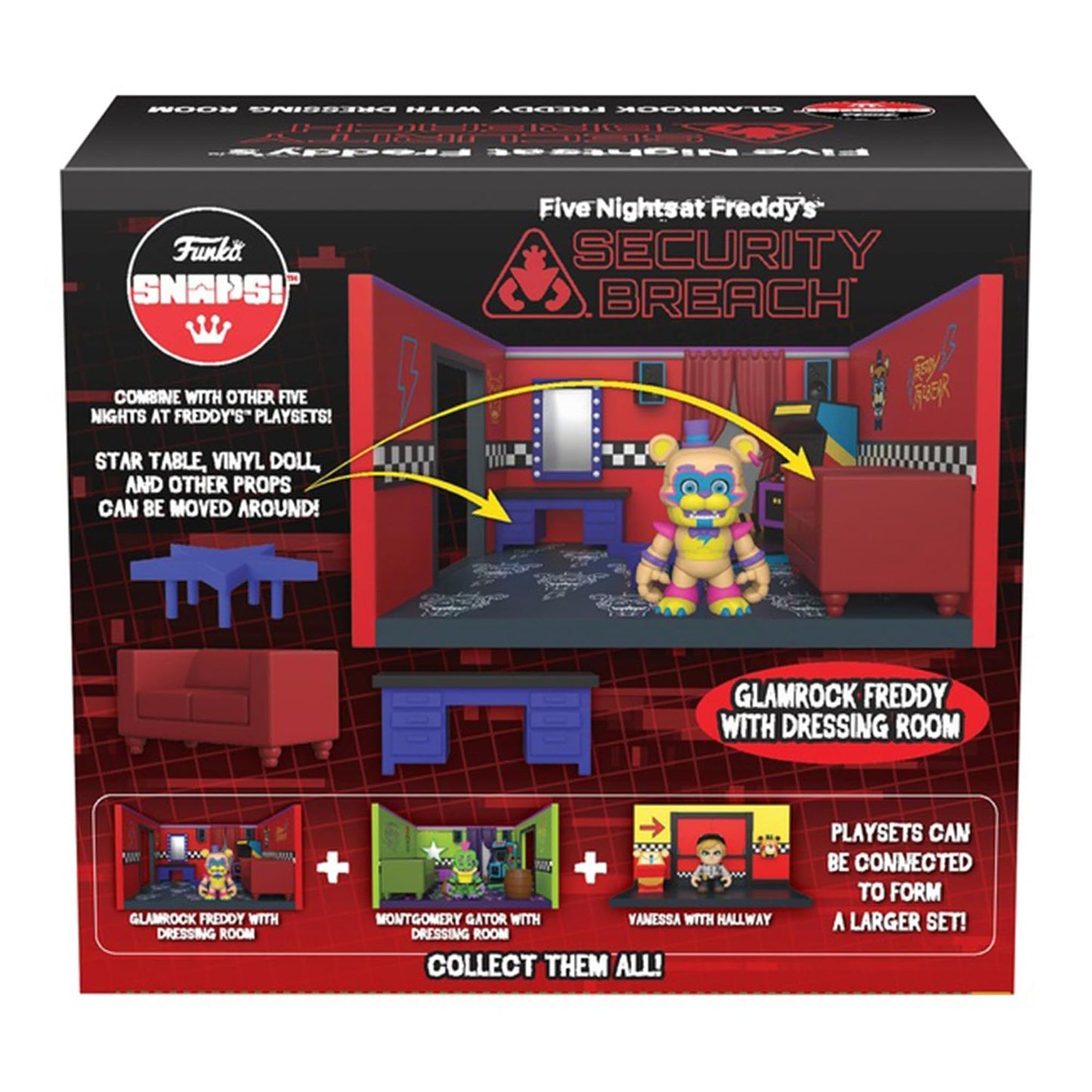 Funko Five Nights at Freddy's (FNAF) Snap: Glamrock Freddy with Dressing Room - Collectable Vinyl Figure - Gift Idea - Official Merchandise - for Kids