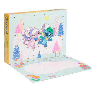 Disney Stitch Advent Calendar, 24-pieces, Collectible Figurines, Toy for Fans, Girls, Boys, Kids, Ages 3 and Up by Just Play