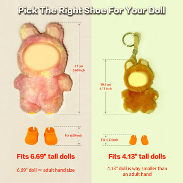 10 Pairs 17cm Doll Shoes - Plastic Mini Shoes for 6.69 Inch Dolls for Collectors & Playtime - Lightweight & Durable