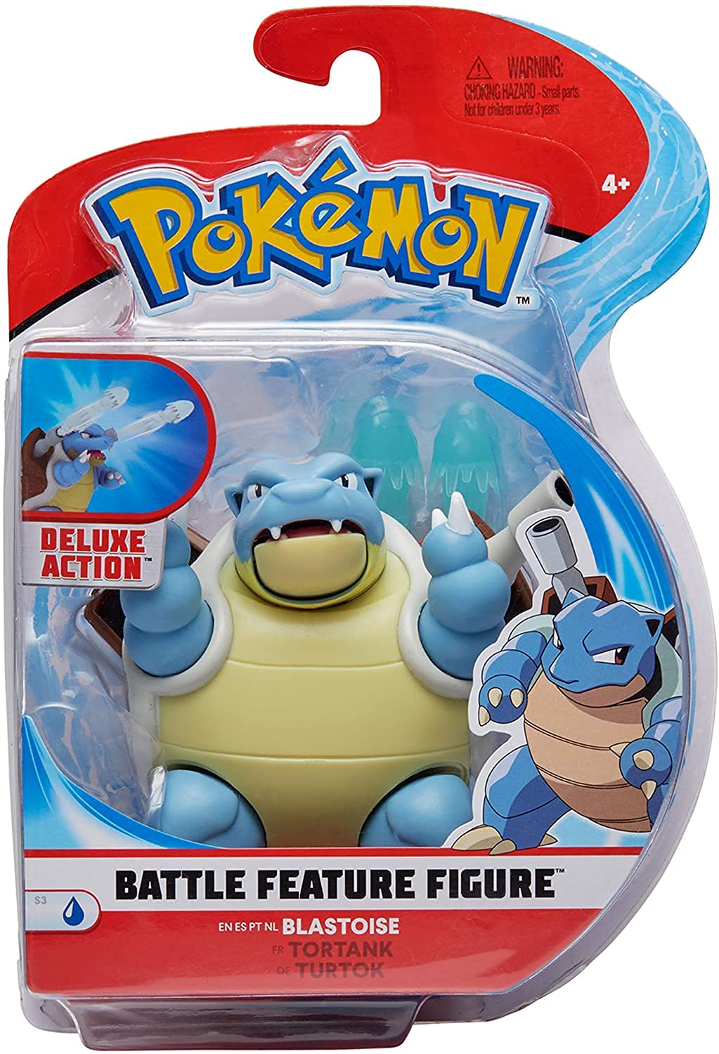 Pokémon Feature Battle Figure- Includes 4.5-Inch Blastoise