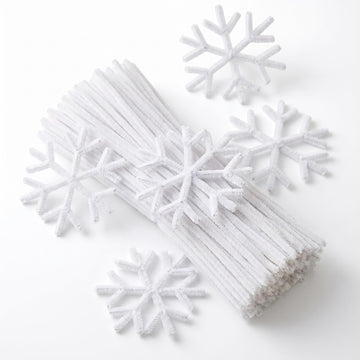 White Pipe Cleaners Chenille Stems 200 Pieces for DIY Art Craft Decorations Creative (0.24 x 12 Inch) 1