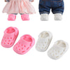 Cute Doll Shoes for Labubu, Premium Doll Shoes for 4-7in Dolls, Compatible with Labubu Doll Clothing & Outfits, 2 Pair of Clog Shoes(Pink and White)