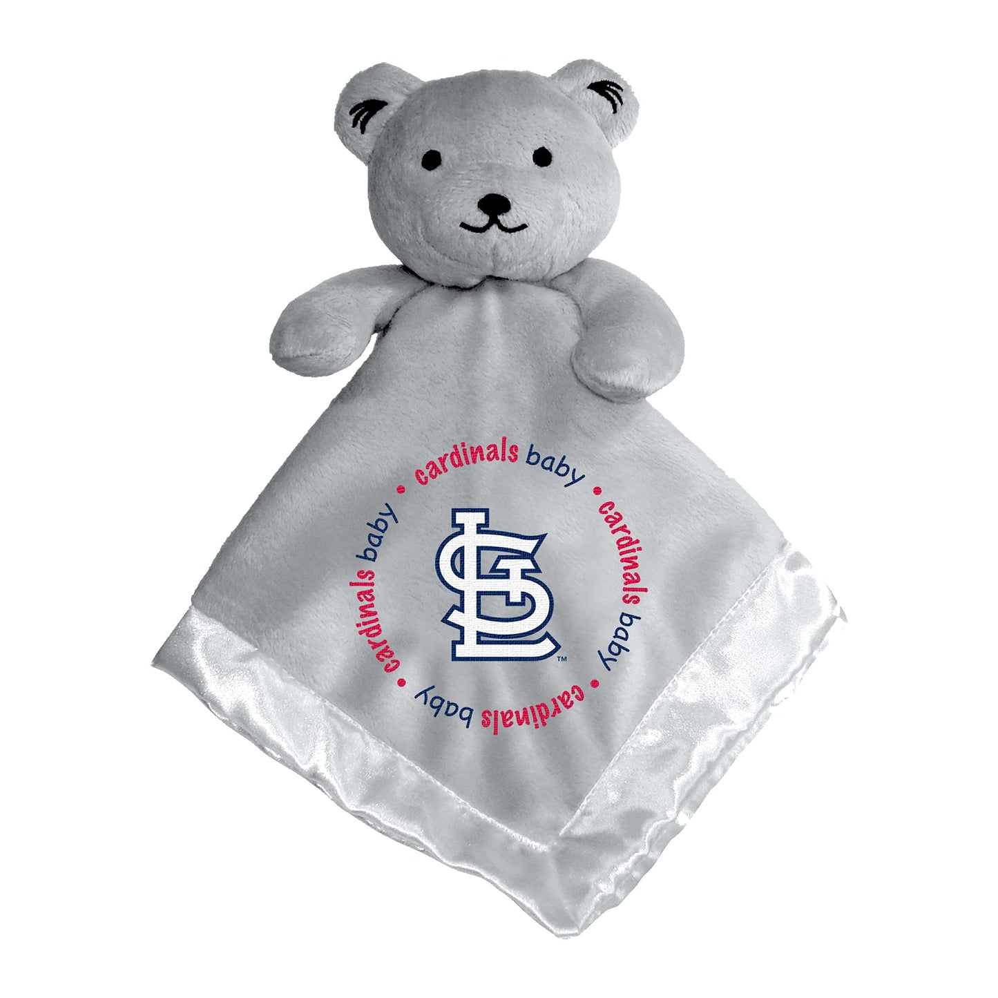 BabyFanatic Gray Security Bear - MLB St. Louis Cardinals - Officially Licensed Snuggle Buddy