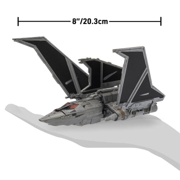 Jazwares Star Wars Micro Galaxy Squadron Havoc Marauder (Rescue Mission) - 7-Inch Vehicle with Battle Damage and Two 1-Inch Micro Figure Accessories