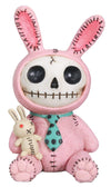 SUMMIT COLLECTION Furrybones Pink Bun Bun Signature Skeleton in Bunny Costume with Bunny Doll