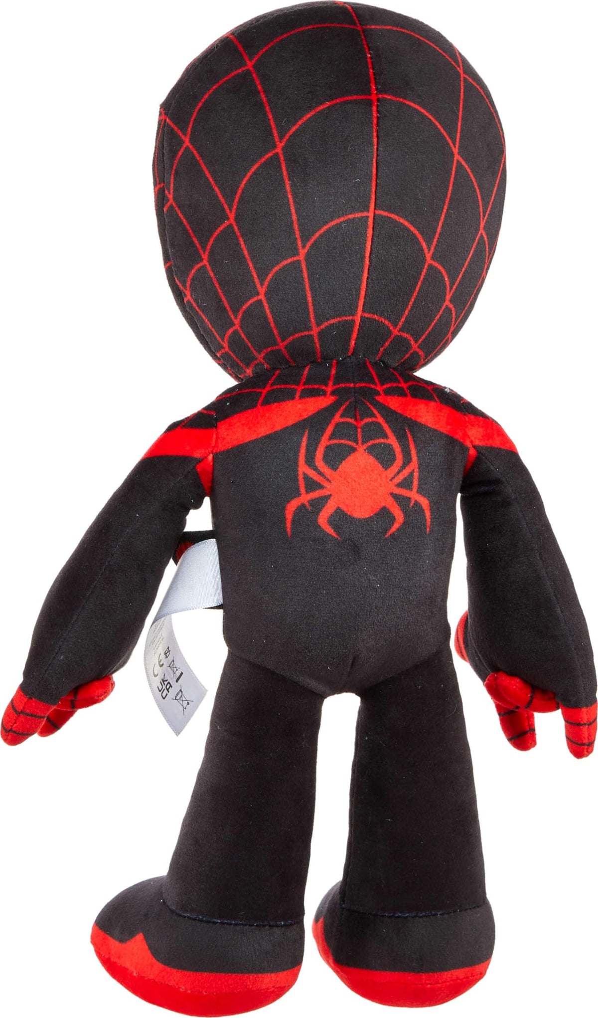 Mattel Marvel Plush Talkers Soft Toy, 11.75-Inch Miles Morales Figure with 10 Sounds & Phrases