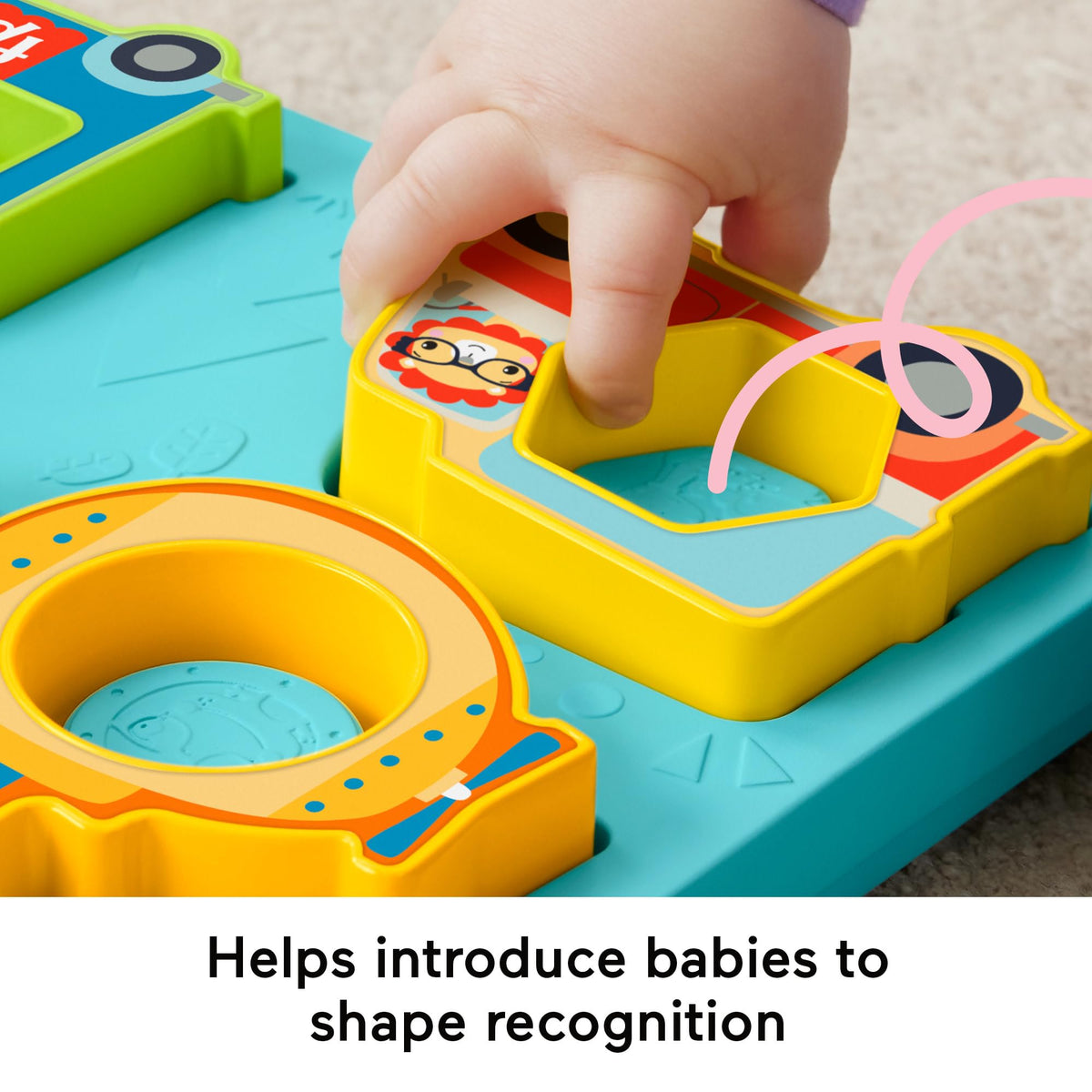 Fisher-Price Baby Sorting Toy Shapes & Sounds Vehicle Puzzle