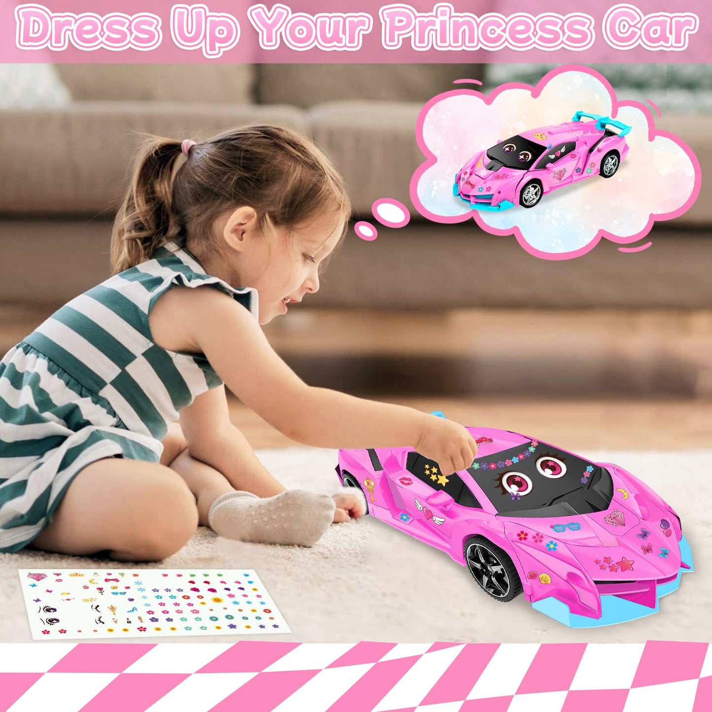 Bloolilies Rc Cars, 1:18 Remote Control Car Toys for Kids Birthday Gifts