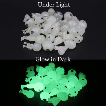 Qingo Fairy Garden Accessories Tree Elves Glow in Dark Garden Alien Decor Miniatures Luminous Ghost kit for Micro Landscape Garden Decoration Patio