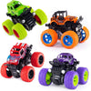 Lonandy 4 Pack Monster Truck Toys for Boys, Push Car Toy Trucks for Toddlers 2-4 Years, Best Christmas Children's Day Gift Birthday Party Favors