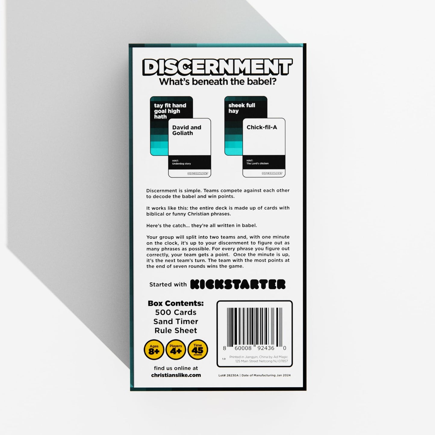 Discernment - What’s Beneath The Babel? - Christian Gift - Guess Bible and Christian Phrases - Fun Game for Families, Friends, Youth Groups, and Bible
