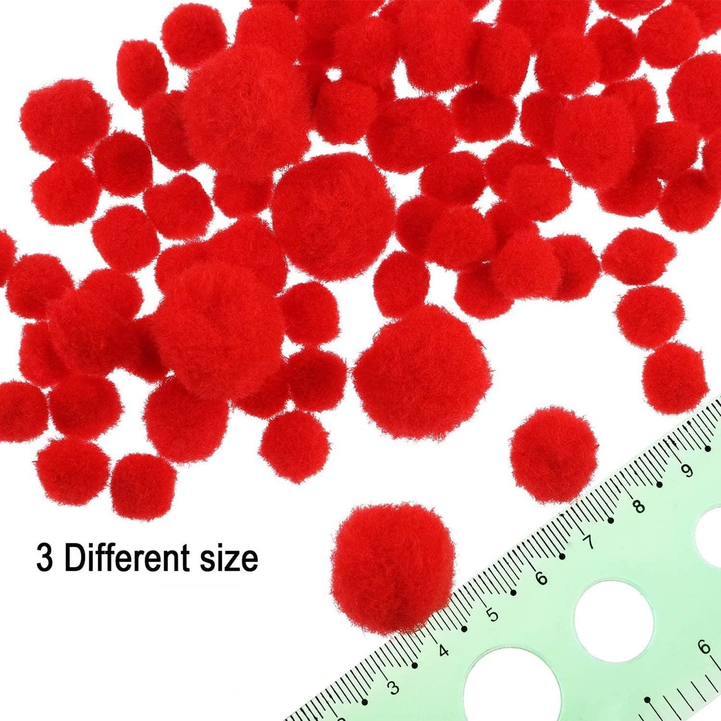 Cheeroyal 400Pcs Christmas Reindeer DIY Craft Set, Including 100Pcs Brown Pipe Cleaners Chenille, 150Pcs Googly Eyes, 150Pcs Red Pom Poms Pompoms Red