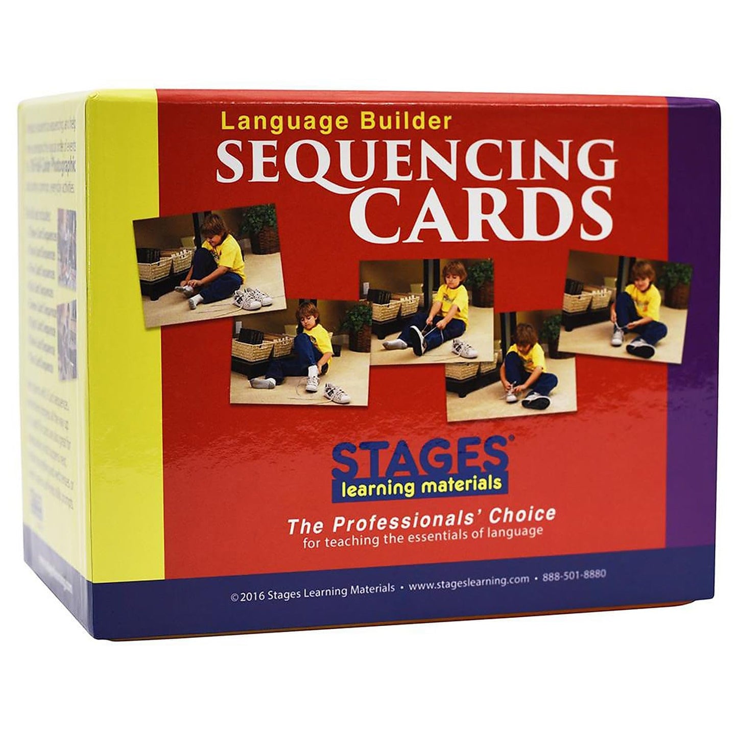 Stages Learning Materials Language Builder Sequencing Flash Cards Photo Action and Self-Help Skills Sequence Cards for Autism Education and ABA