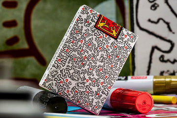 theory11 Keith Haring Playing Cards - Pop Art Poker Deck with Bold Character Artwork, Magic, Cardistry, Game Night Gift for Art Lovers, Card