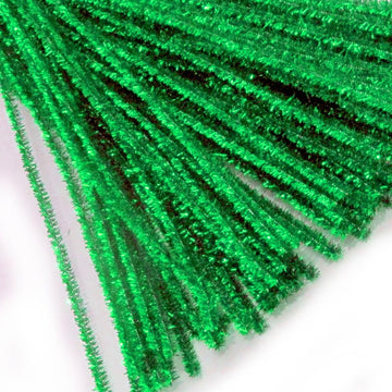 The Crafts Outlet Chenille Sparkly Stems, Pipe Cleaner, 12-in (30-cm), 250-pc, Mixed Pack