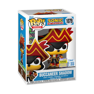 Funko Sonic The Hedgehog Buccaneer Shadow 1079 Exclusive Summer Cnvention 2025 Pop Vinyl Figure