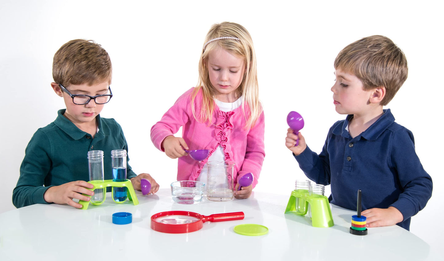 Thames & Kosmos Kids First Science Laboratory STEM Experiment Kit for Preschoolers, Young Learners Ages 3+ | Includes Durable, Colorful, Plastic