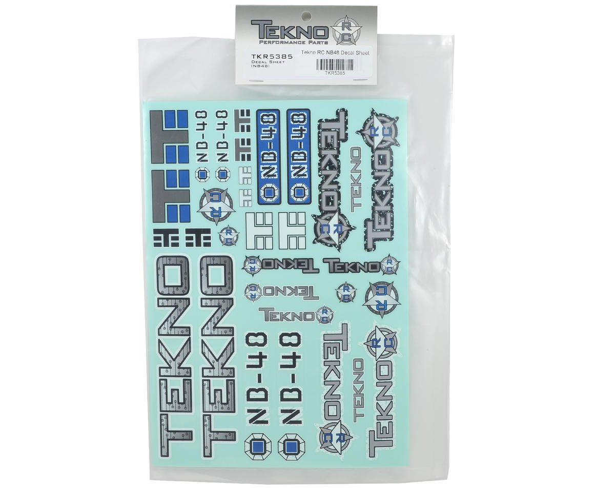 Tekno RC Decal Sticker Sheet NB48 TKR5385