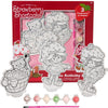 Innovative Designs Strawberry Shortcake Canvas Paint Set for Kids with 3 Canvases, Acrylic Paint, Paintbrush & Stands