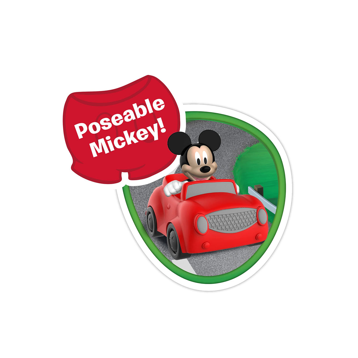 Disney Junior Mickey's Daily Driver Poseable Figure with Car