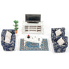 SAMCAMI Miniature Dollhouse Furniture 1 12 Scale - Wooden Dollhouse Furniture Set for Dollhouse Living Room - Doll House Furniture Incl Sofa, TV