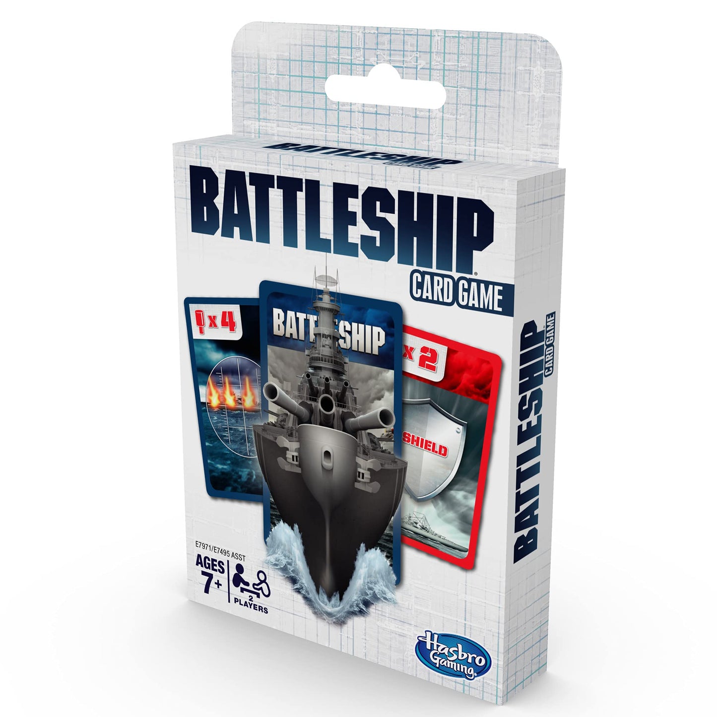 Hasbro Gaming Battleship Card Game for Kids, 2 Players Strategy Game Brown/a, Fun Summer Activities, Vacation Travel Essentials, Ages 7+