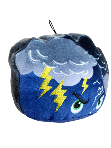 Thunderheads Thunderstorm Plush, Weather-Inspired Educational Soft Collectible with Fact Card for Exploring Earth Science, Gift for Nature Lovers