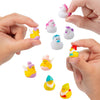Fun Express Fantasy Multicolor Vinyl Micro Duck Assortment Kit - 72 Pieces